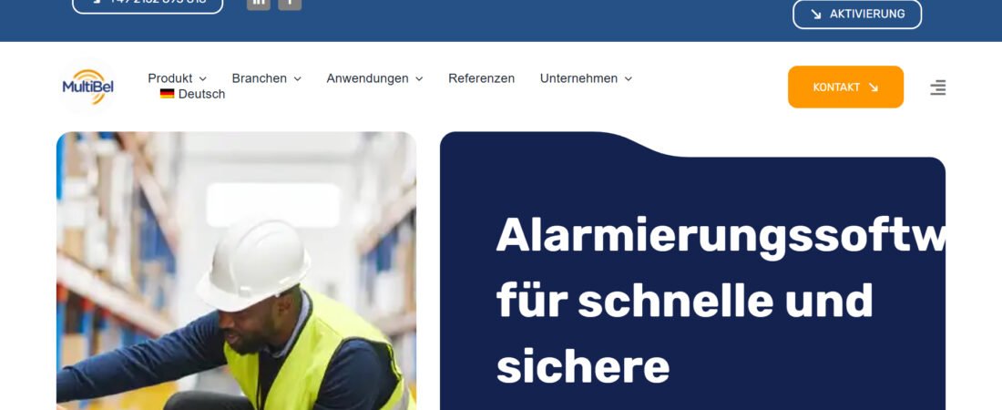 Alarmierungssoftware von MultiBel – Digitale Notfallkommunikation für Unternehmen