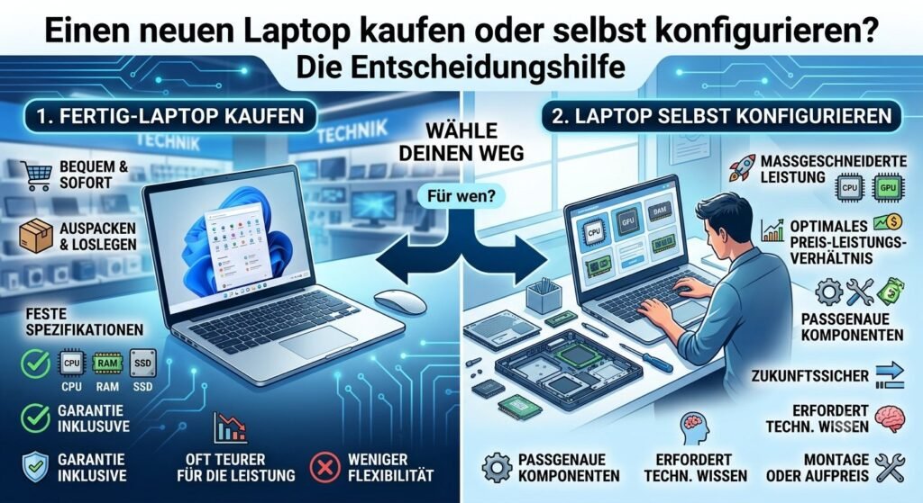 Einen neuen Laptop kaufen oder selbst konfigurieren?