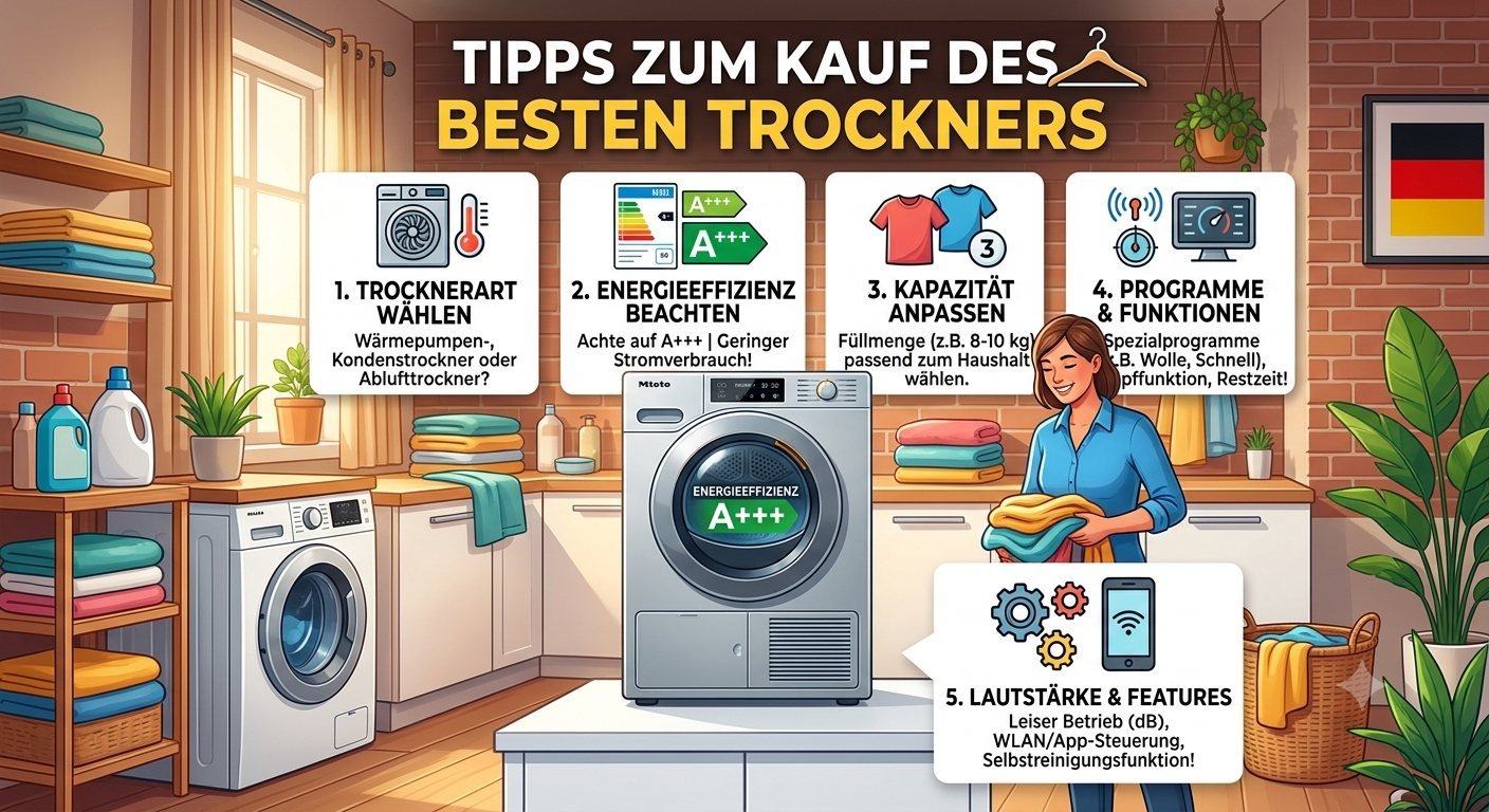 Top fünf Tipps zum Kauf des besten Trockner