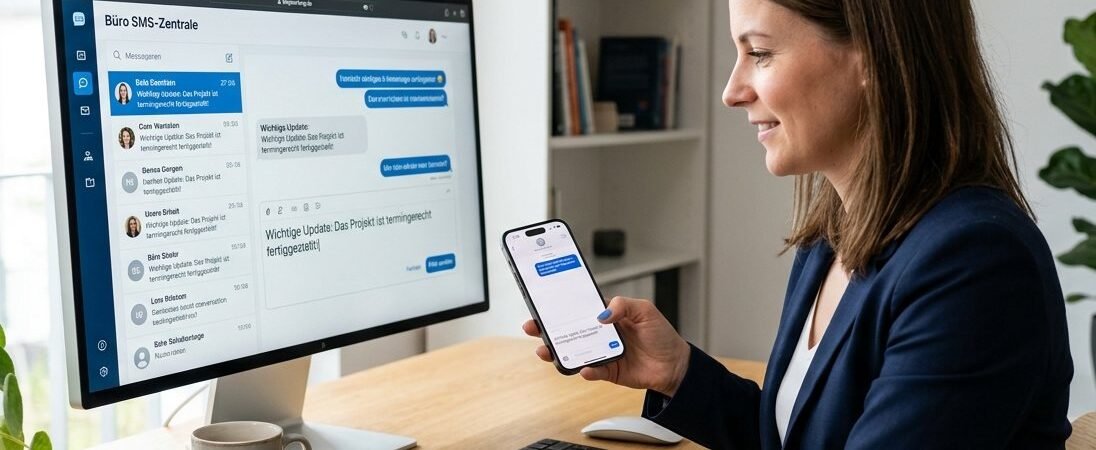 Wichtige Textnachrichten direkt vom Desktop oder Smartphone senden
