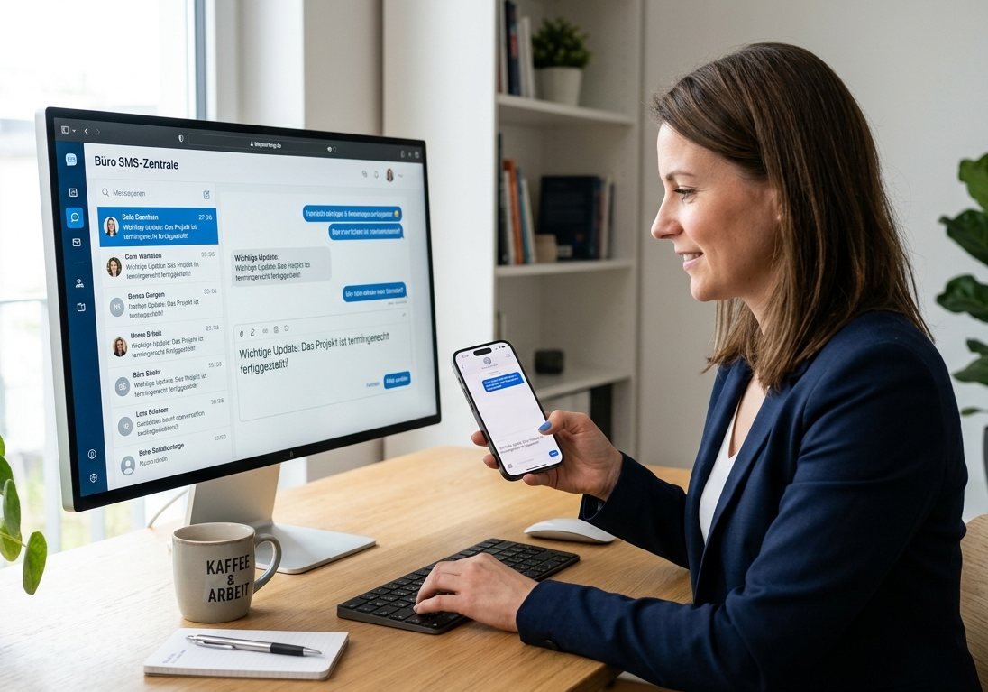 Wichtige Textnachrichten direkt vom Desktop oder Smartphone senden