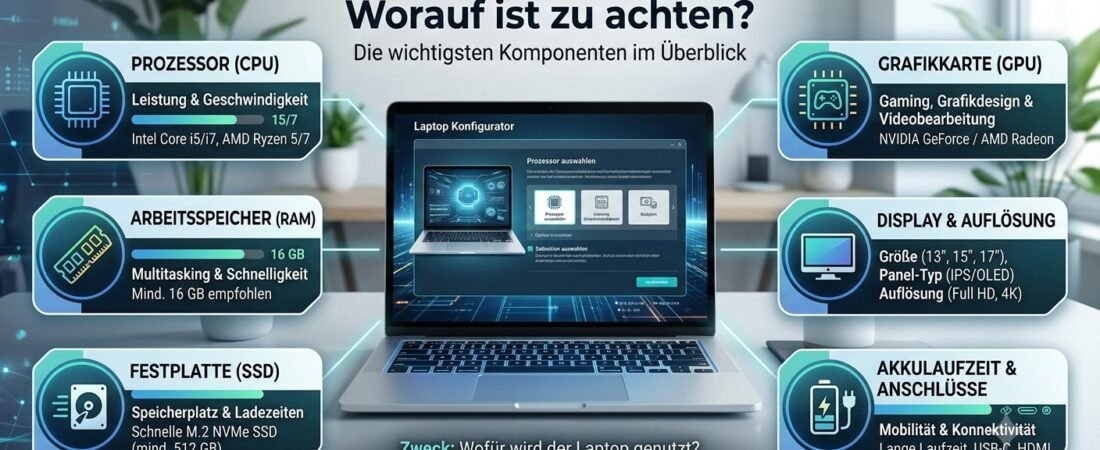 Laptop zusammenstellen: Worauf ist zu achten?
